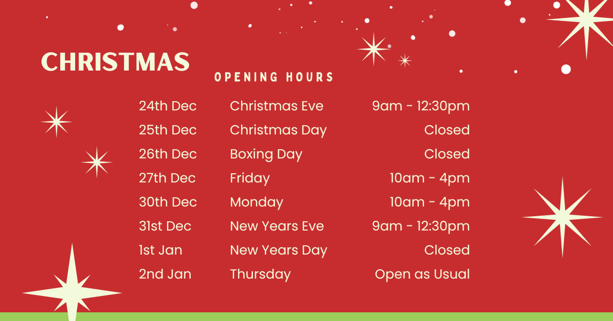 Onesys Christmas Hours 🎄